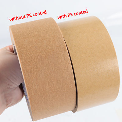 Biologisch abbaubares Paketpapierband Braunes Kautschukband zur Verpackung