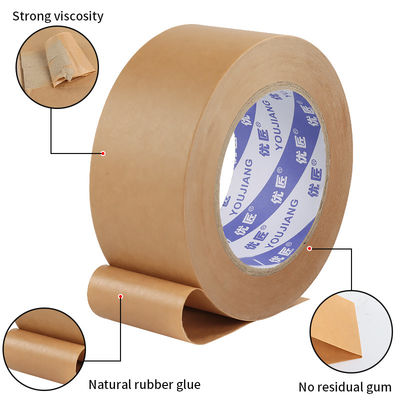 Verstärktes Wasseraktiviertes Kraftpapier-Siegelband 50 mm