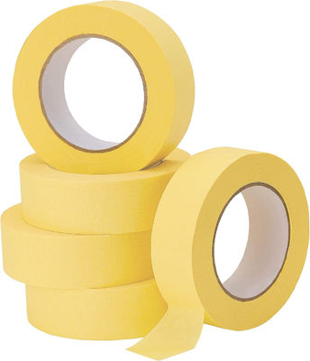 Gelb, hochtemperaturbeständiges Crepe-Papier-Maskenband 25mm*50m