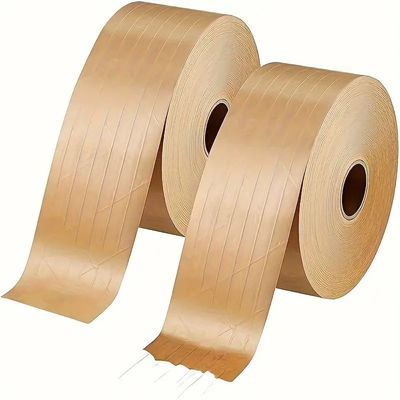 Naturkautschuk Klebstoff starker Selbstklebstoff Karton Verpackung Braun verstärktes Kraftpapierband