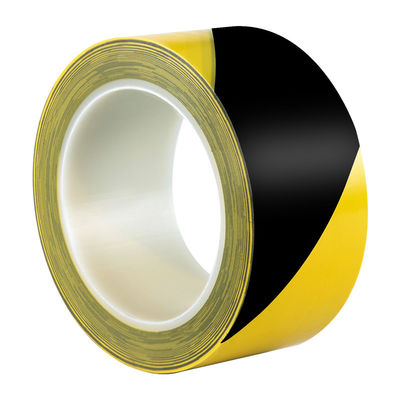Gelb-Schwarz-Mischung PVC-Floor-Sicherheitsband Gelb-Schwarz Gefahrenwarnband