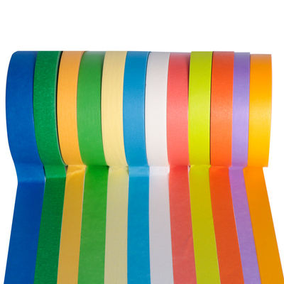 Anpassbare Farbe Künstler-Maskenband Roll für einfaches Entfernen Farbiges Crepe-Papier