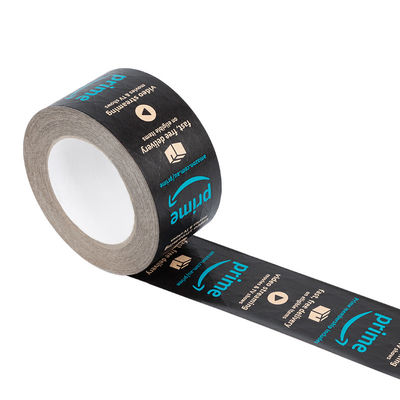 Custom Design Logo Verstärktes Gummi Kraftpapier Verpackungsteppich Wasseraktiviertes Öko-freundliches biologisch abbaubares Schwarzes Kraftband