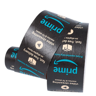 Biologisch abbaubare Verpackung Logo-Design-Band Öko-freundlich zerbrechliche Paketverpackung Kraftpapier Kaugummiband mit Logo