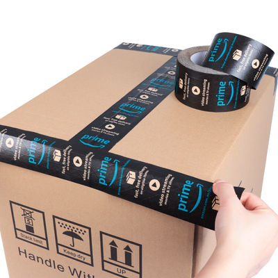 Öko-freundlich Wasser aktiviert verstärkt schwarz 48 mm Packung Kraftpapier Klebeband Jumbo Roll