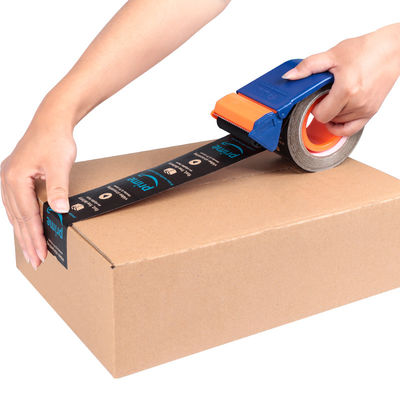 Customized Logo Gummifaser verstärkt Braun Kraftpapier Band Jumbo Roll